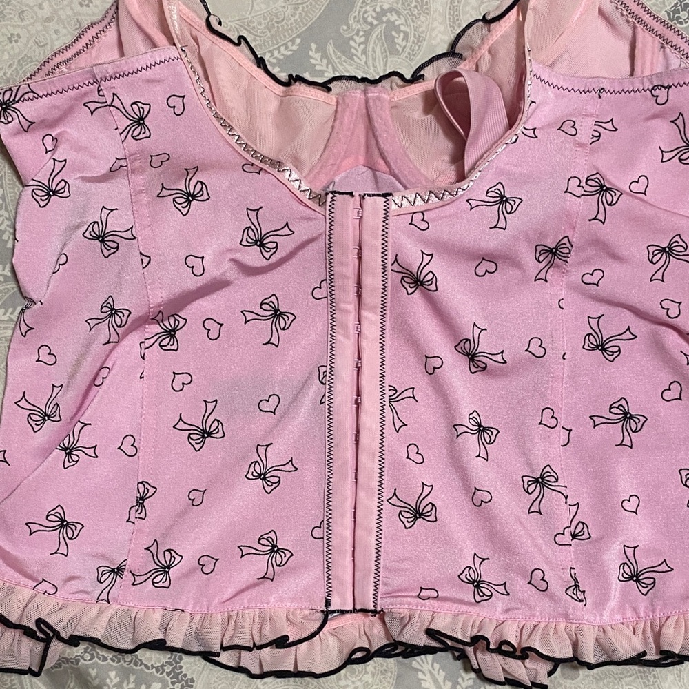 Victoria's Secret Pink Bow and Heart Chemise - Picture 2 of 4